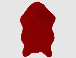 Kunstfell Schaf rot