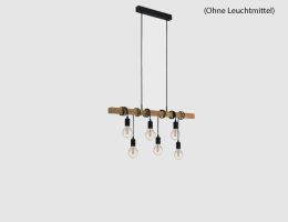 Pendelleuchte Holz 6x E27