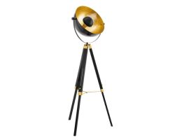 Stehleuchte Schwarz, Gold
