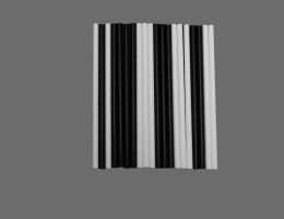 Trinkhalme 20 Stück Papier schwarz/weiß
