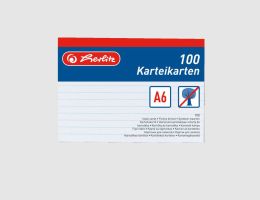 Herlitz Karteikarte A6 liniert