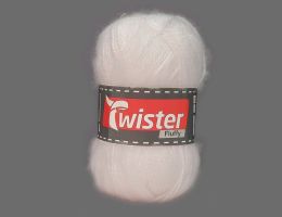 Strickgarn Fluffy Weiß
