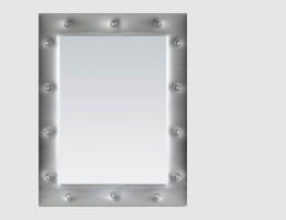 Rahmenspiegel Xeni Silber