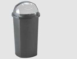 Abfallbehälter Roll top Grau