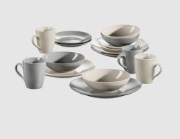 Service City Steinzeug Creme, Grau