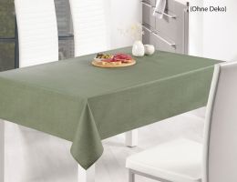 Tischdecke Leinenoptik Salbeigrün
