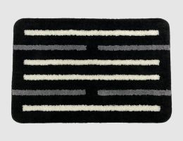 Badteppich Fidschi Schwarz
