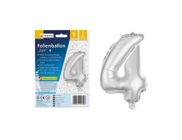 Folienzahl 4 Silber