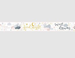 Tapetenborte Vlies Kids Rosa-Grau