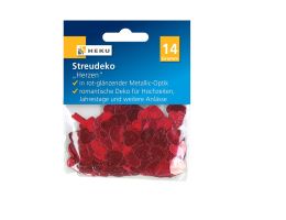 Streudeko Herzen Rot