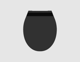 WC-Sitz Slim Black