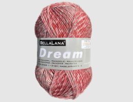 Strickgarn Dream Beere gemustert