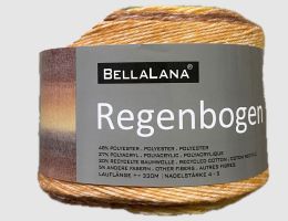 Strickgarn Regenbogen Mokka