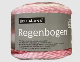 Strickgarn Regenbogen Rose