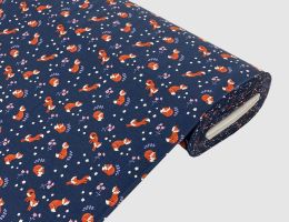 Jerseystoff Fuchs Blau