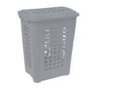 Wäschebox mit Deckel Grau