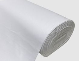 Sweatstoff Uni Weiß