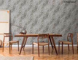Vliestapete Marmor Grau Gold