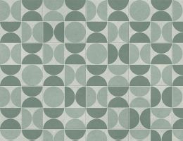 PVC Calypso Tile Grau, Grün