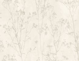 Papiertapete Blume Weiß