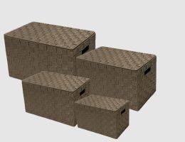 Aufbewahrungstruhe Taupe