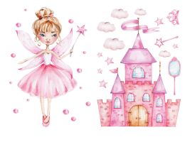 Wandtattoo Prinzessin Rosa