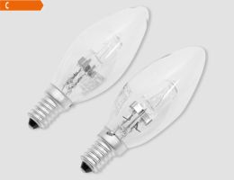 Halogen Kerze, 2er Pack