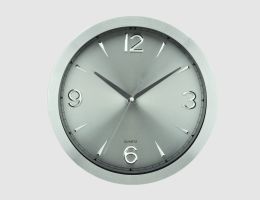 Wanduhr silber