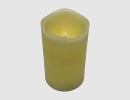 LED Kerze mit Flackereffekt creme