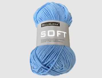 Strickgarn Soft blau