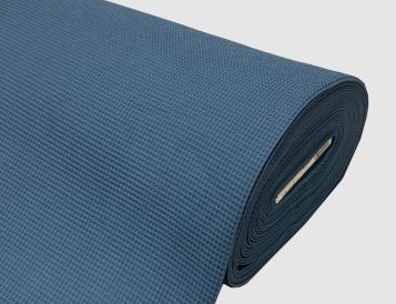 Waffelstoff Uni Blau