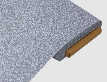 Dekostoff Blümchen Hellblau