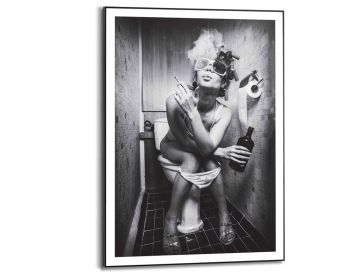 Bild Slim Frame Black Toilette
