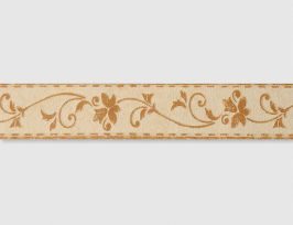 Abb. Tapetenborte Vinyl Blume braun