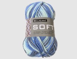 Abb. Strickgarn Soft royal gemustert