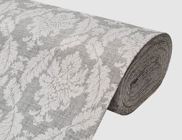 Abb. Dekostoff Jacquard Ornament Grau