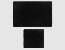 Abb. Badgarnitur Macao Schwarz für Hänge-WC