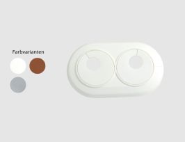 Abb. Doppelheizkörperrosette 15mm