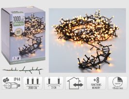 Abb. Lichterkette 1000 LED Warmweiß In-& Outdoor 20m