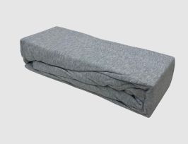 Abb. Spannbettlaken Melange Grau 180x200cm