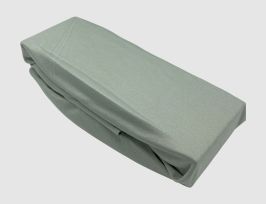 Abb. Spannbettlaken Microfaser Silber 180x200 cm