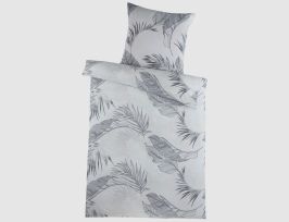 Bettwäsche Palmira Silber, Anthrazit 135x200cm