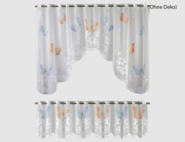 Abb. Scheibengardine Butteflys 2er Set