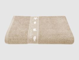 Abb. Duschtuch Fisch Natur 70x140cm