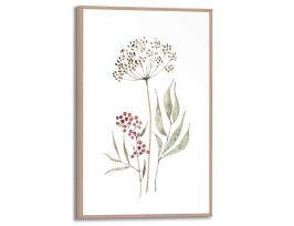 Abb. Bild Slim Frame Wood Aqua Flower