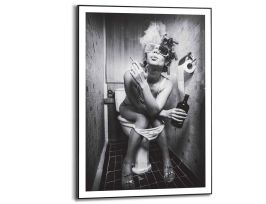 Abb. Bild Slim Frame Black Toilette