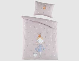 Abb. Bettwäsche Kinder Prinzessin Rosa 100x135cm