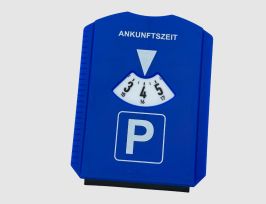 Abb. Parkscheibe mit Eiskratzer Blau