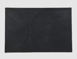 Abb. Gummimatte Schwarz Modern