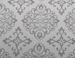 Abb. Tischdecke Ornament grau